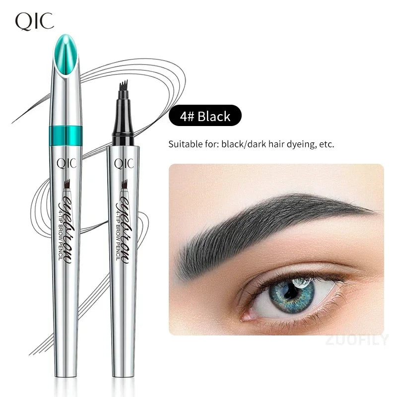 Achieve Flawless Brows with Our 4 Point Waterproof Eyebrow Pencil - Long-Lasting Liquid Makeup for Perfectly Defined Eyebrows!