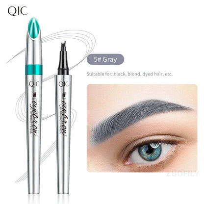 Achieve Flawless Brows with Our 4 Point Waterproof Eyebrow Pencil - Long-Lasting Liquid Makeup for Perfectly Defined Eyebrows!