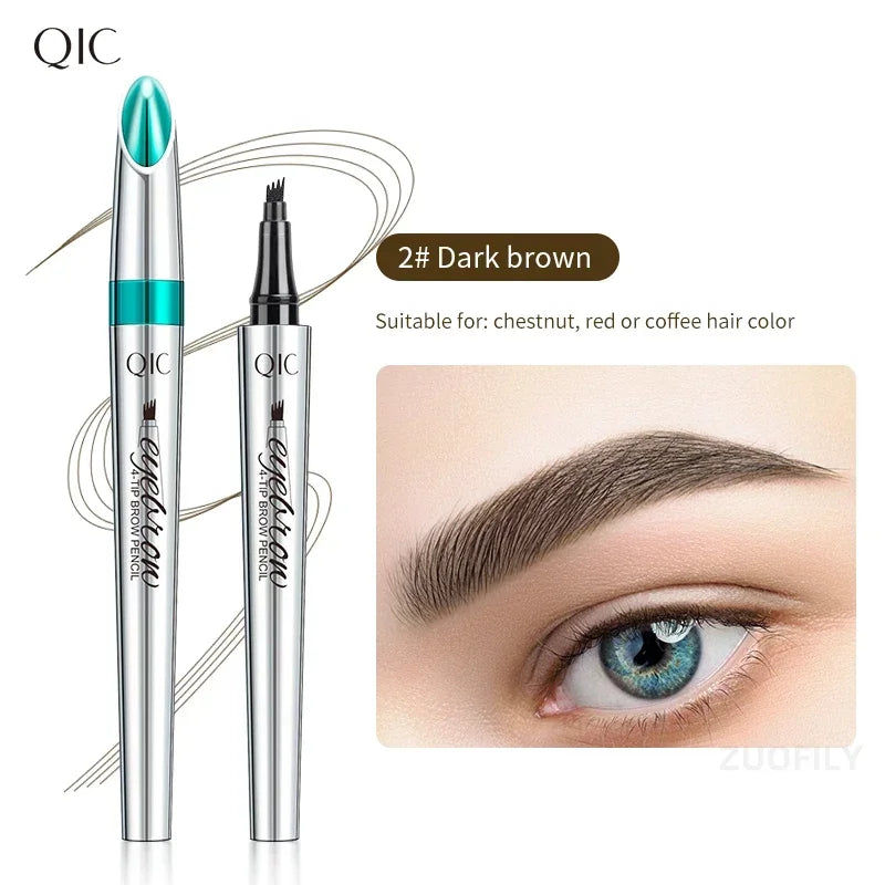 Achieve Flawless Brows with Our 4 Point Waterproof Eyebrow Pencil - Long-Lasting Liquid Makeup for Perfectly Defined Eyebrows!