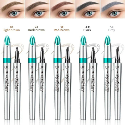 Achieve Flawless Brows with Our 4 Point Waterproof Eyebrow Pencil - Long-Lasting Liquid Makeup for Perfectly Defined Eyebrows!